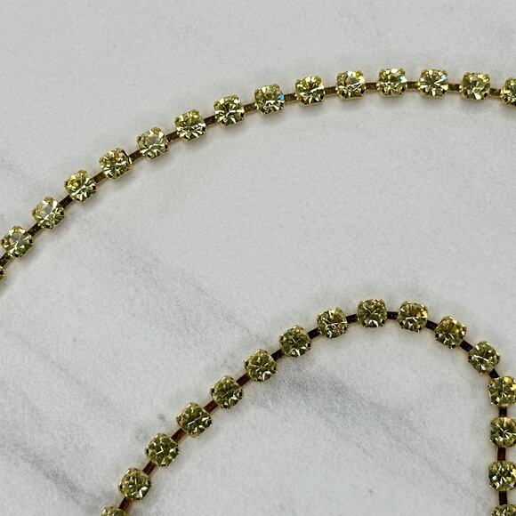 Liz Claiborne Rhinestone Gold Chain Link Belt Small/Medium (S/M) ✨ - Picture 8 of 14